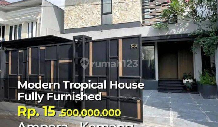 Brand New modern tropical house Fully furnished 3 Lantai 1