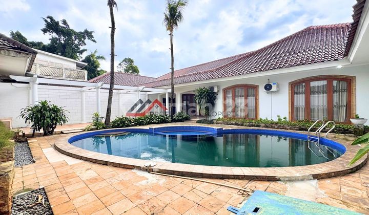 Nice House for Rent with Swimming Pool, Spacious Yard in Ampera Area, South Jakarta