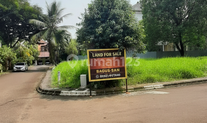 Kavling Tanah Hoek Siap Bangun di Bintaro Jaya Sektor 9