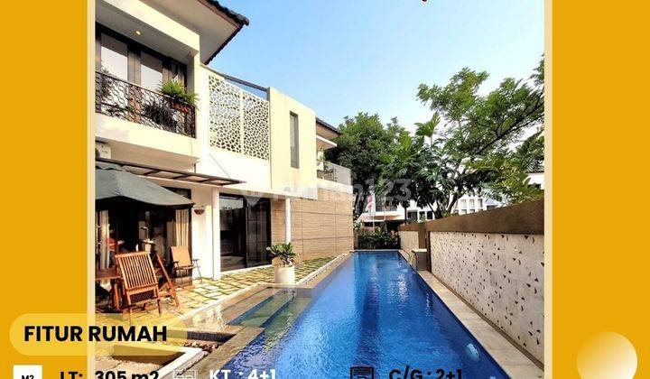 Dijual Rumah Tropical Modern Ada Kolam Renang Bintaro Sektor 7 1