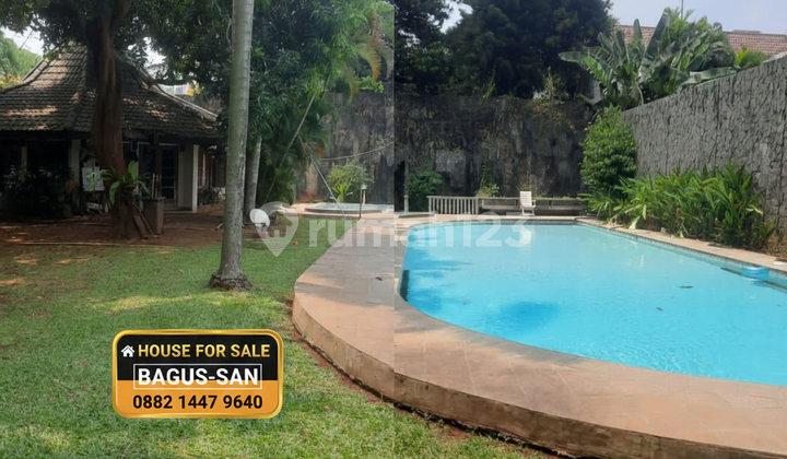 Dijual Rumah Hitung Tanah LT 4189 M2 di Pondok Indah Jaksel