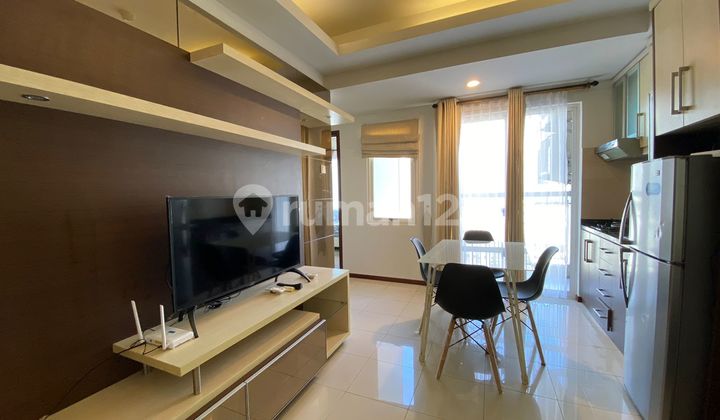 2BR Plus Furnish Interior View Contact Person Apartment Royal Mediterania Garden 2