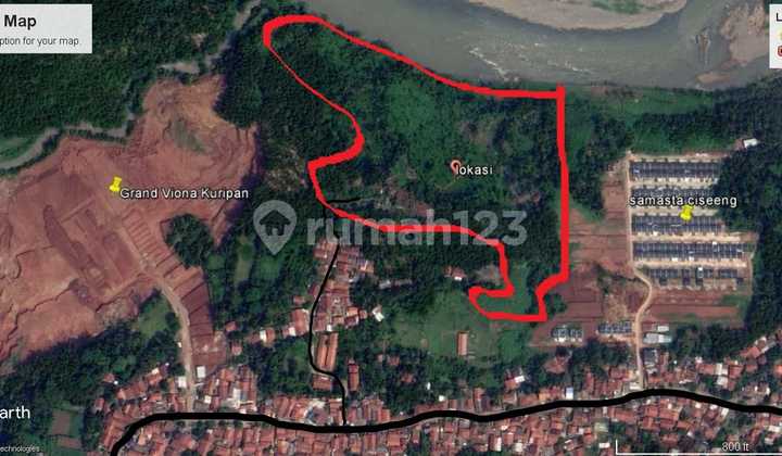 4 Hectare Land in Ciseeng, Sale 480 Thousand Per Meter Cheapest in Bogor.