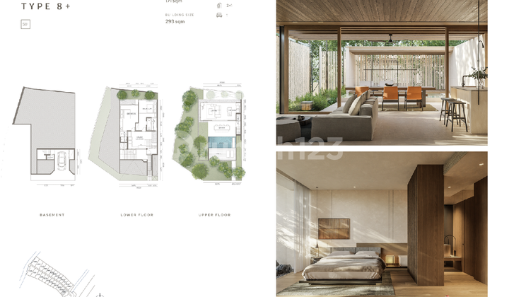 Villa Type Modern 2 Kamar Tidur Cantik Dijual, Batu Mejan, Canggu Area