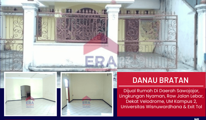 Rumah Di Daerah Sawojajar, Lingkungan Nyaman, Row Jalan Lebar 1