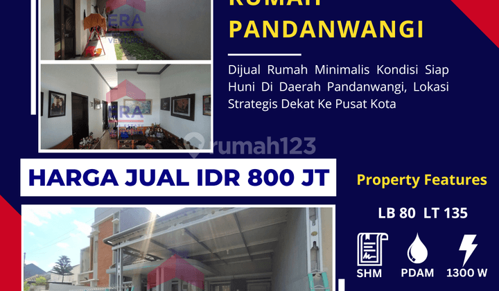 Rumah Siap Huni Di Daerah Pandanwangi, Dekat Ke Pusat Kota 1