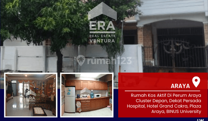 Rumah Kos Aktif Di Araya Cluster Depan, Dekat Persada Hospital 1