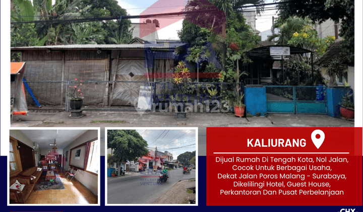 Rumah Di Tengah Kota Malang, Lokasi Nol Jalan Cocok Untuk Usaha 1