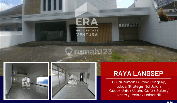 Rumah Di Raya Langsep, Lokasi Nol Jalan Cocok Untuk Usaha 1