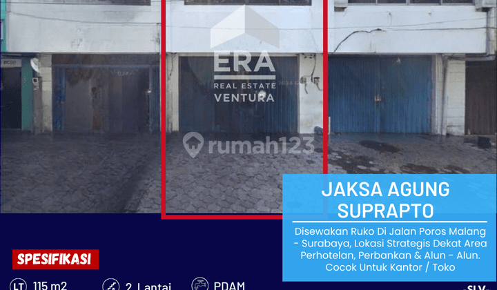 Ruko Lokasi Di Jalan Poros Malang Surabaya, Cocok Untuk Kantor 1