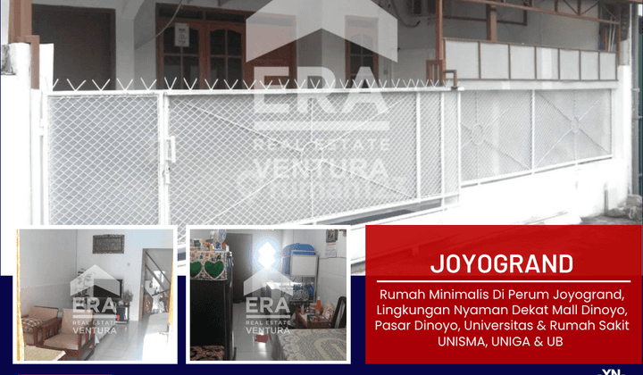 Rumah Minimalis Di Perum Joyogrand,dekat Mall Dinoyo, Rs Unisma 1