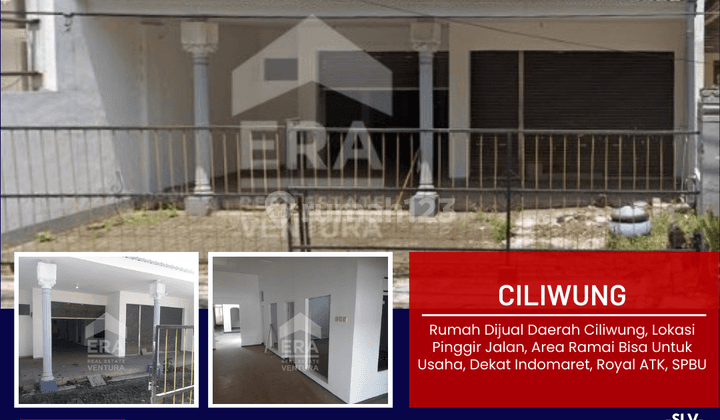 Rumah Di Ciliwung, Lokasi Nol Jalan, Area Ramai Cocok Untuk Usaha 1