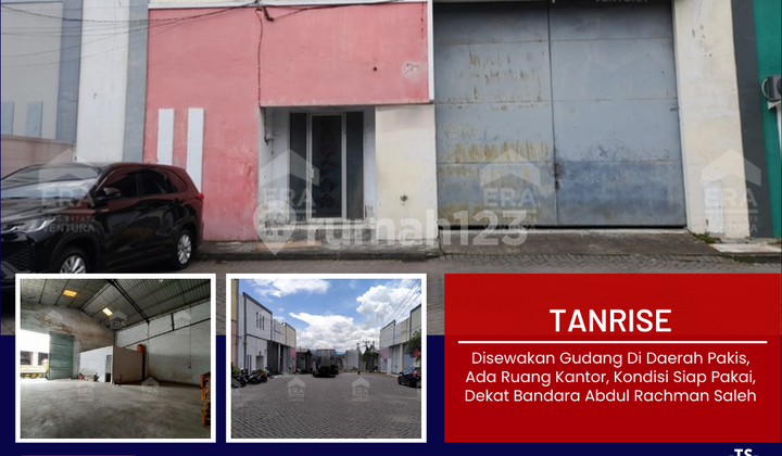 Gudang Di Kompleks Pergudangan Tanrise, Dekat Exit Tol Singosari