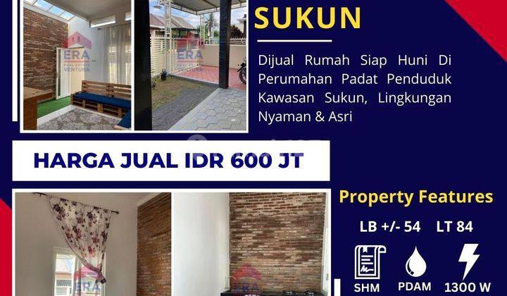 Rumah Minimalis Di Sukun, Kondisi Siap Huni, Lingkungan Nyaman 1