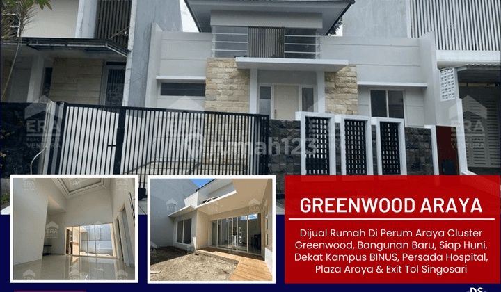 Dijual Rumah Di Greenwood Araya, Bangunan Baru, Siap Huni 1