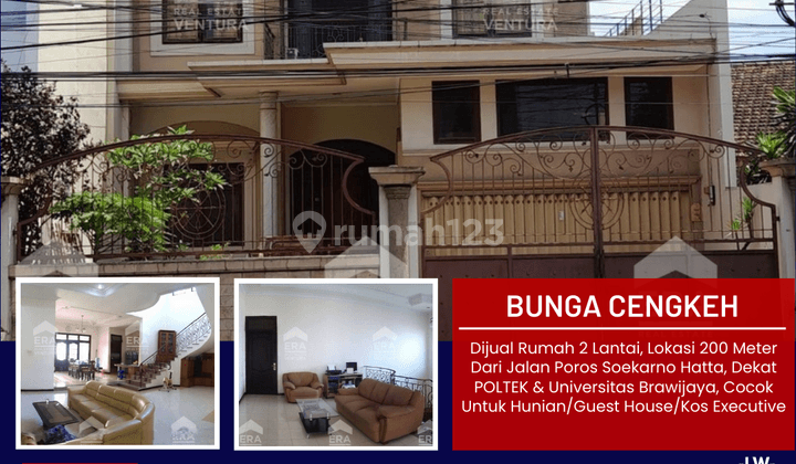 Rumah 2 Lantai, 200 Meter Dari Jalan Poros Soekarno Hatta 1