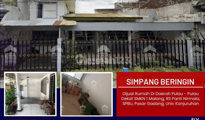 Rumah Di Daerah Pulau2, Dekat Smkn 1 Malang, Rs Panti Nirmala 1