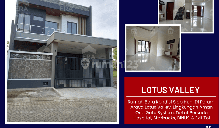 Rumah Baru Kondisi Siap Huni Di Lotus Valley Araya 1