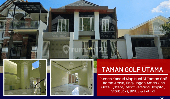 Rumah Baru Kondisi Siap Huni Di Taman Golf Utama Araya 1