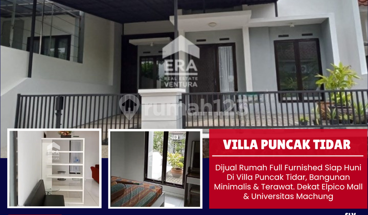 Dijual Rumah Full Furnished Siap Huni di Villa Puncak Tidar
