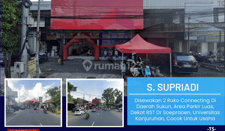 Disewakan 2 Ruko Connecting Daerah Sukun, Area Parkir Luas 1