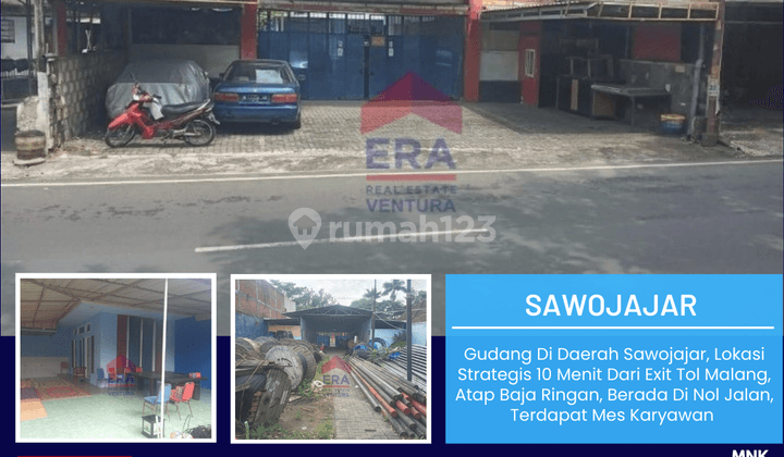 Gudang Di Sawojajar, Lokasi Strategis 10 Menit Dari Exit Tol 1