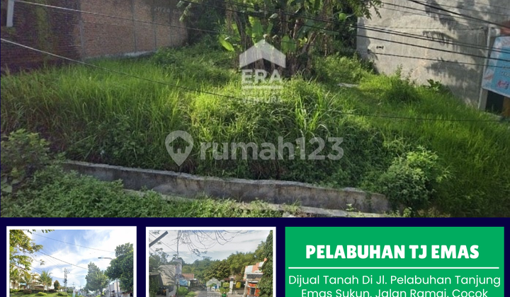 Dijual Tanah di Jl. Pelabuhan Tanjung Emas Sukun, Depan Atrani