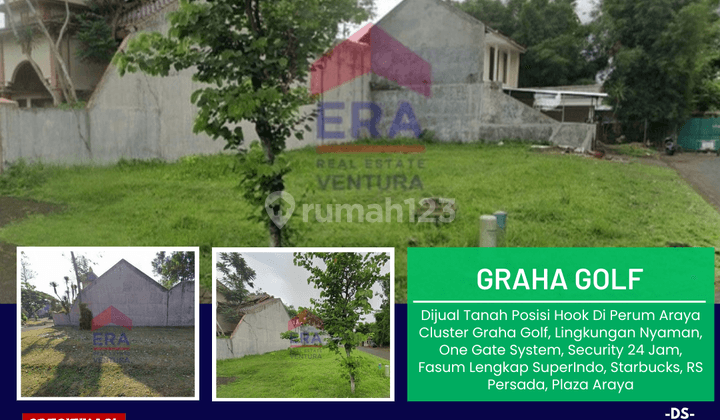 Dijual Tanah Posisi Hook Di Graha Golf Araya 1