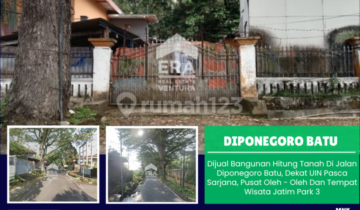 Dijual Bangunan Hitung Tanah di Jalan Diponegoro Batu Dijual Bangunan Hitung Tanah di Jalan Diponegoro Batu