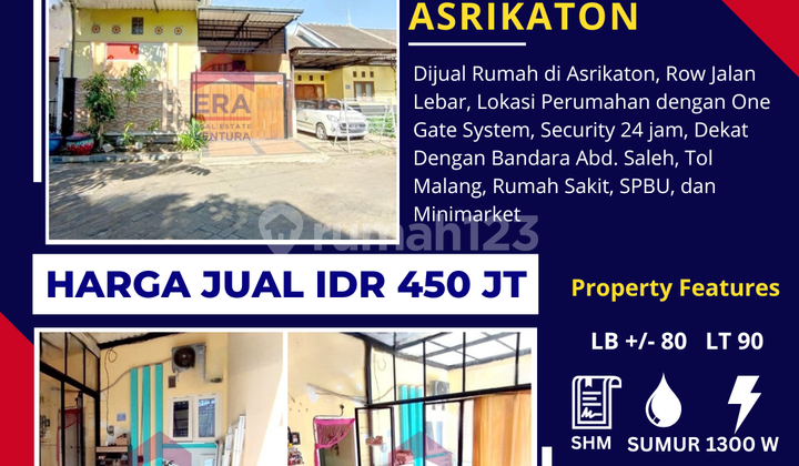Rumah Dijual Di Asrikaton, Dekat Exit Tol & Bandara Abd Saleh Rumah Dijual Di Asrikaton, Dekat Exit Tol & Bandara Abd Saleh