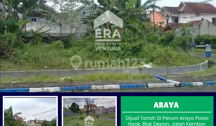 Dijual Tanah Di Perum Araya Posisi Hook, Blok Depan, Jalan Kembar Dijual Tanah Di Perum Araya Posisi Hook, Blok Depan, Jalan Kembar