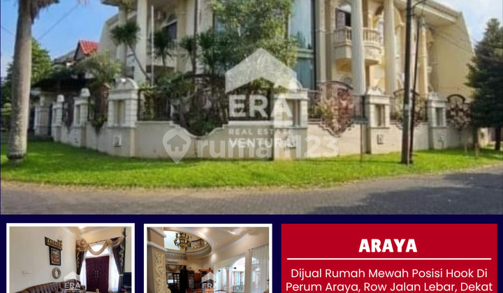 Dijual Rumah Mewah Posisi Hook Di Perum Araya
