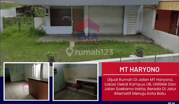 Rumah Hitung Tanah Di Jalan Mt Haryono, Lokasi Dekat Kampus Ub 1