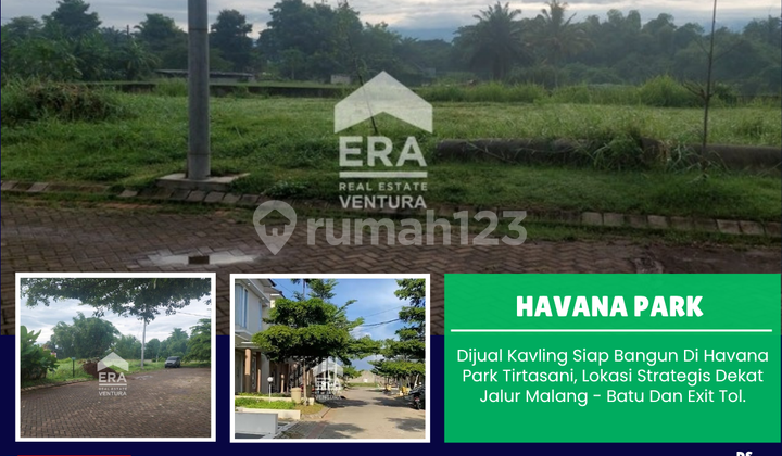 Dijual Kavling Siap Bangun Di Havana Park Tirtasani