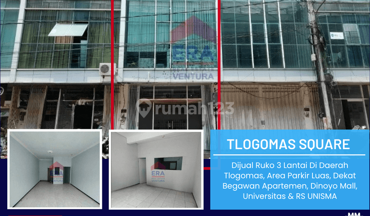 Ruko 3 Lantai Di Daerah Tlogomas, Area Parkir Luas 1