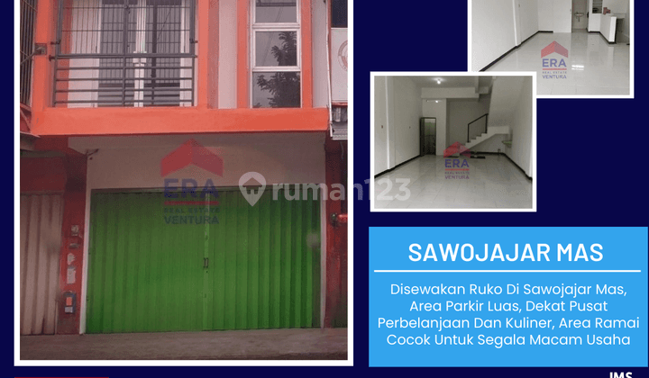 Ruko Di Sawojajar Mas, Area Parkir Luas, Dekat Pusat Perbelanjaan 1