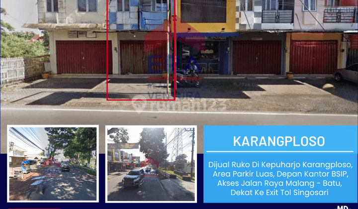 Dijual Ruko Di Kepuharjo Karangploso, Area Parkir Luas 1