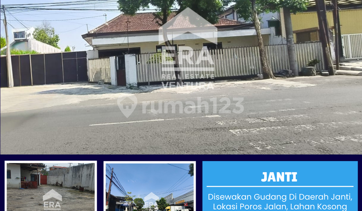 Gudang di Daerah Janti, Lokasi Poros Jalan, Lahan Kosong Luas