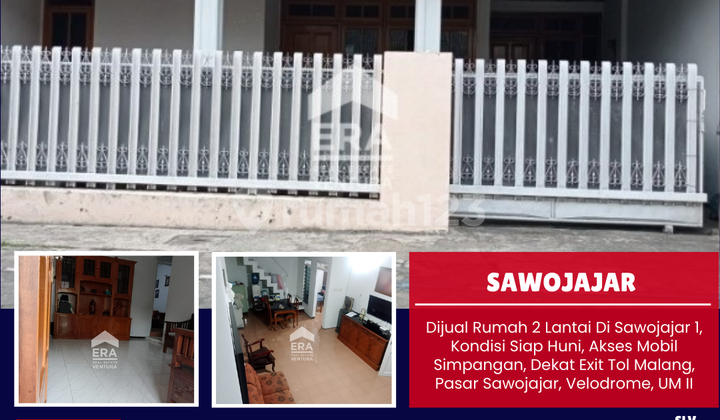 Dijual Rumah 2 Lantai Di Sawojajar 1, Kondisi Siap Huni