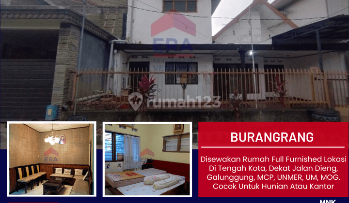 Disewakan Rumah Full Furnished Lokasi Di Tengah Kota 1