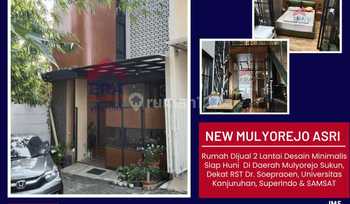 Rumah 2 Lantai Desain Minimalis Siap Huni Di Daerah Mulyorejo 1