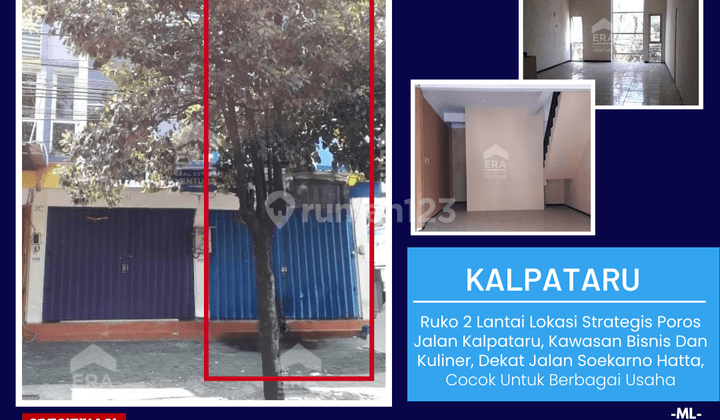 Ruko 2 Lantai, Lokasi Strategis Poros Jalan Kalpataru 1