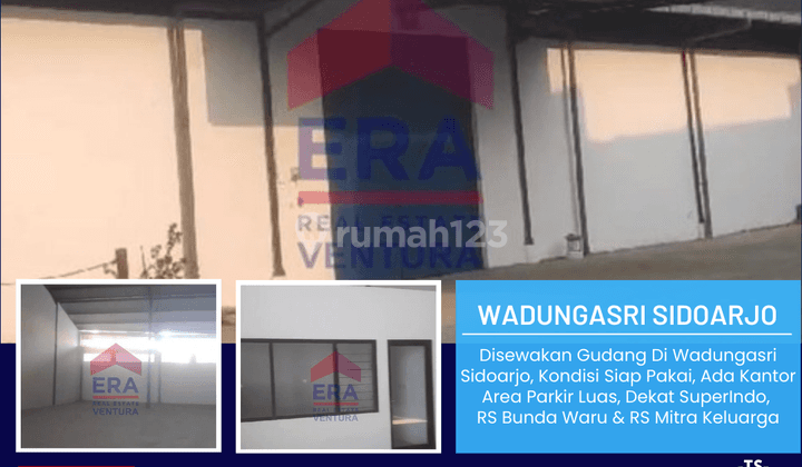 Gudang Di Wadungasri Sidoarjo, Ada Kantor, Area Parkir Luas 1