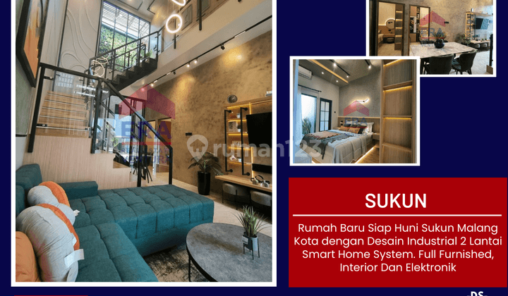 Rumah Baru Di Sukun Full Furnished, Interior Dan Elektronik 1