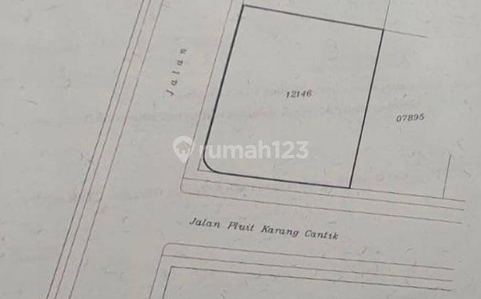 Rumah Tua Murah 12x15 Muara Karang Depan Taman 2