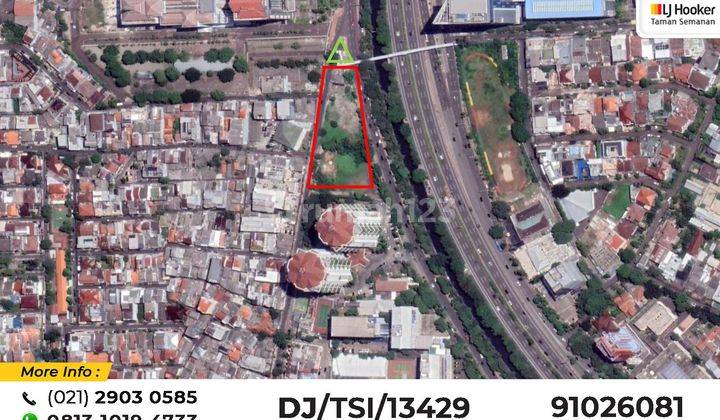 Jual Kavling S. Parman, Jakarta Barat, 2.378m², HGB 3