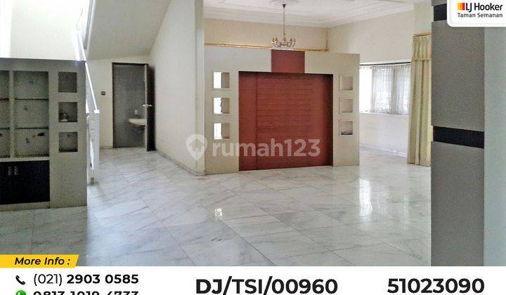 Disewakan Rumah Kemanggisan Utama, Jakarta Barat, 380m², 2 Lt 6