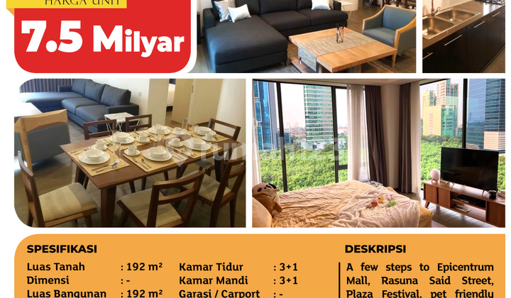 Verde Residence Apartment, Setiabudi, Good Condition, Furnished Verde Residence Apartment, Setiabudi, Good Condition, Furnished