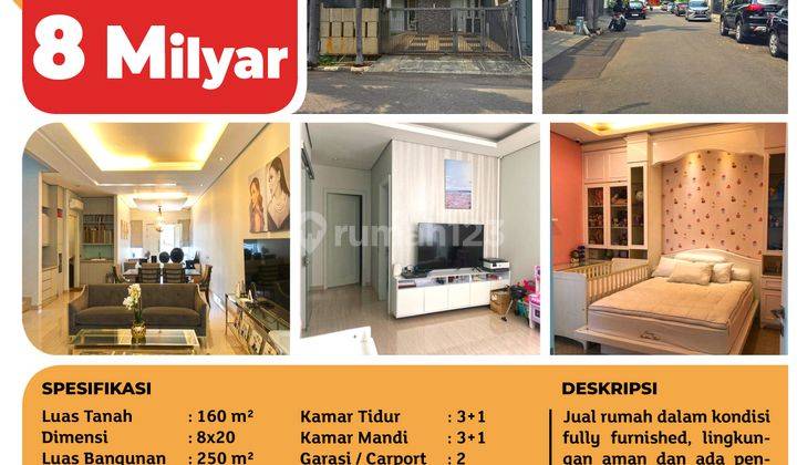 Rumah Kembangan Komplek Permata Buana, Pulau Putri 2 2 Lantai Kondisi Furnished 2