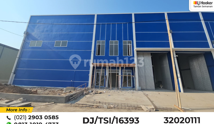New Ready-to-Use Warehouse in Pasar Kemis, Tangerang, PKT Cikupa 3 Complex, High Ceiling 9m, Flood-Proof, HGB (Building Use Rights) New Ready-to-Use Warehouse in Pasar Kemis, Tangerang, PKT Cikupa 3 Complex, High Ceiling 9m, Flood-Proof, HGB (Building Use Rights)